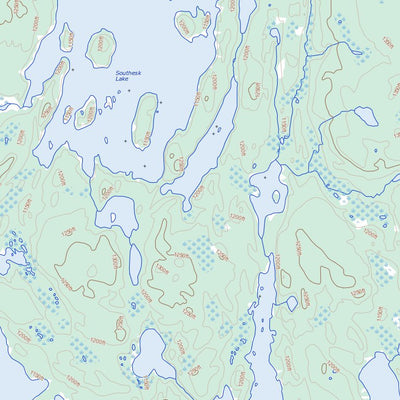 Ghana Lake, SK (064D11 Toporama)