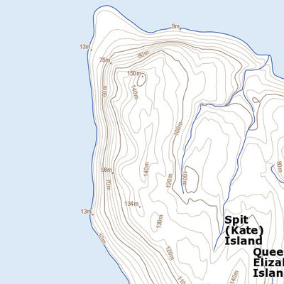 Spit (Kate) Island (069A15 Toporama)