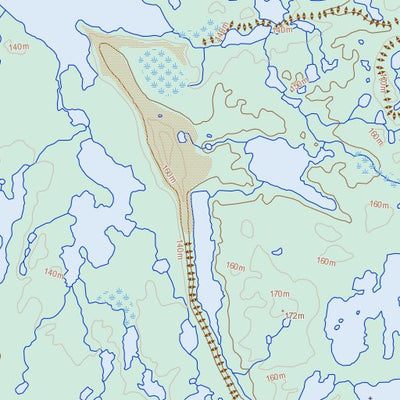 Piniarvik Peninsula, NU (065O14 Toporama)