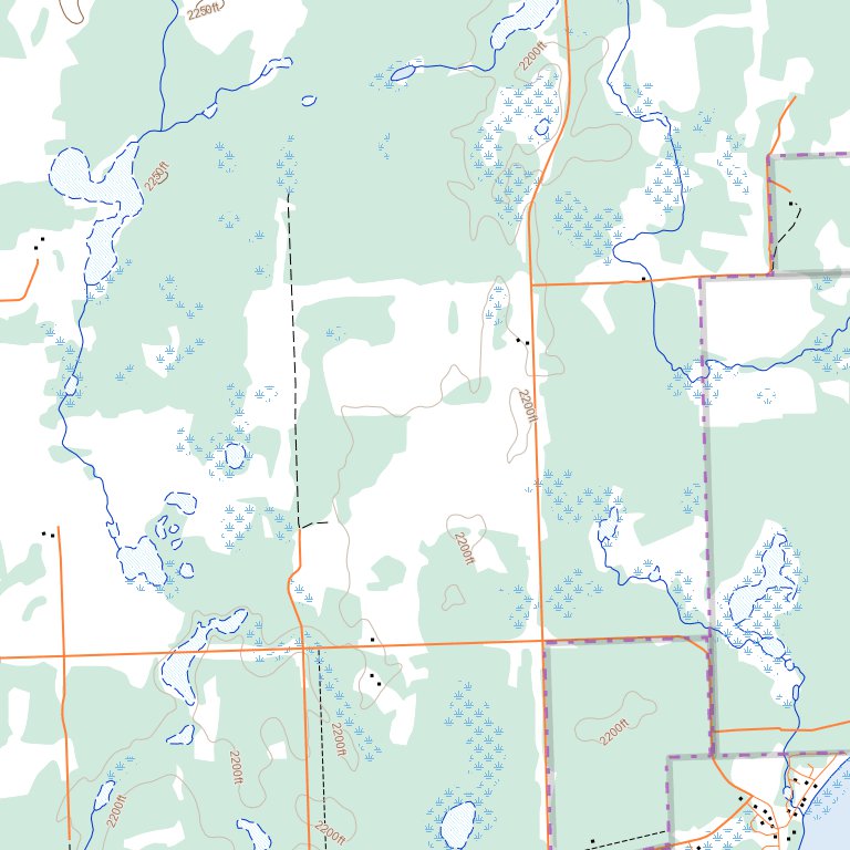 Brightsand Lake, SK (073F10 Toporama) Map by Natural