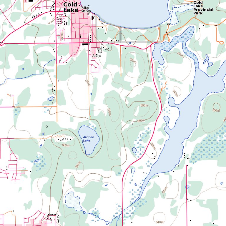 Cold Lake (073L08 Toporama) Map by Natural Resources Canada | Avenza Maps