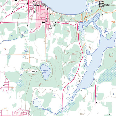 Cold Lake (073L08 Toporama)