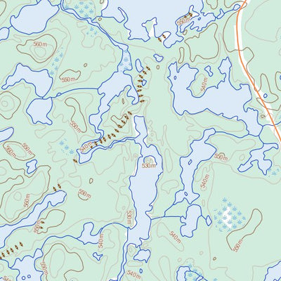 Haultain Lake, SK (074B16 Toporama)