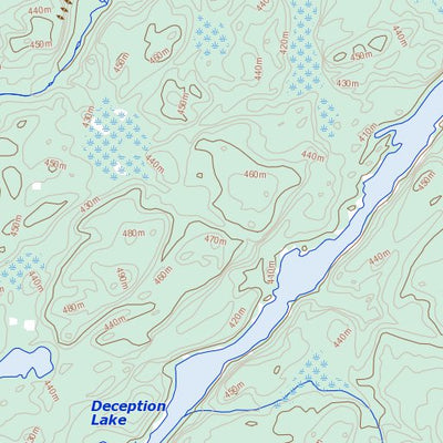 Deception Lake, SK (074A09 Toporama)