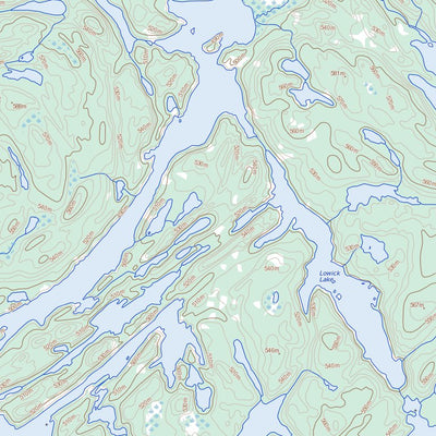 Complex Lake, SK (074B07 Toporama)