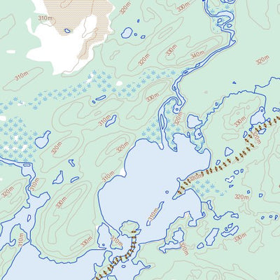Poitras Lake, SK (074I12 Toporama)