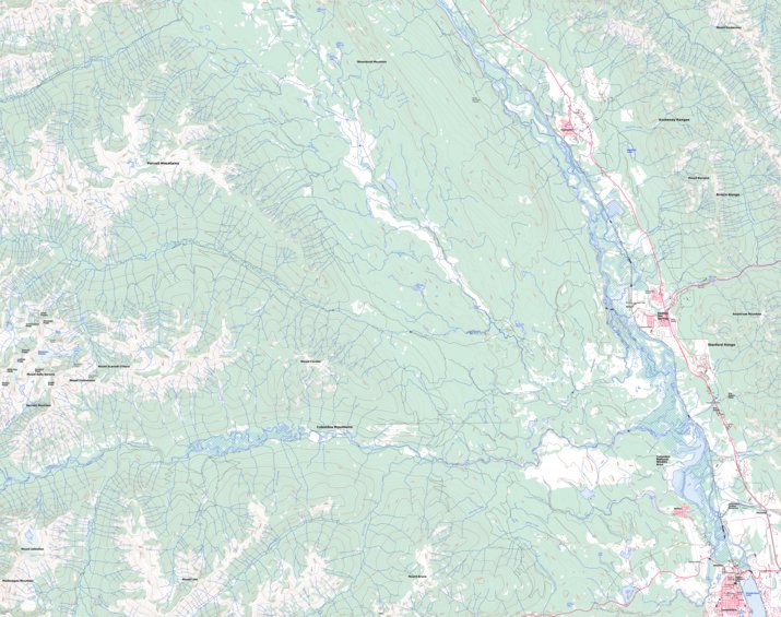 Radium Hot Springs (082K09 Toporama) Map by Natural Resources Canada ...