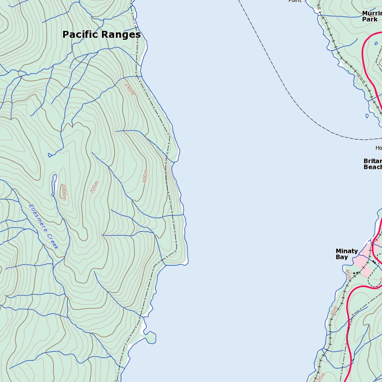 Squamish (092G11 Toporama) Map by Natural Resources Canada | Avenza Maps