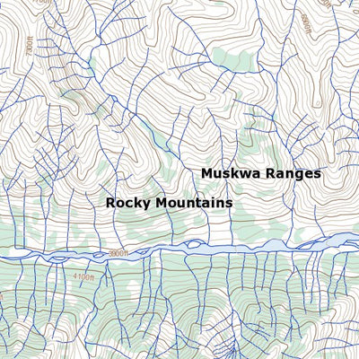 Yedhe Mountain, BC (094K11 Toporama)