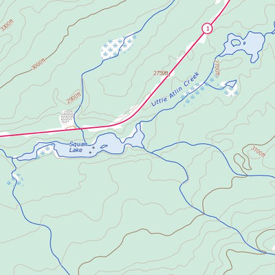 Squanga Lake, YT (105C05 Toporama)