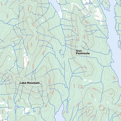 Spiller Channel, BC (103A08 Toporama)
