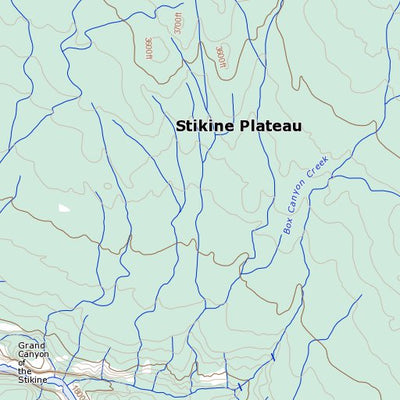 Tsenaglode Lake, BC (104J01 Toporama)