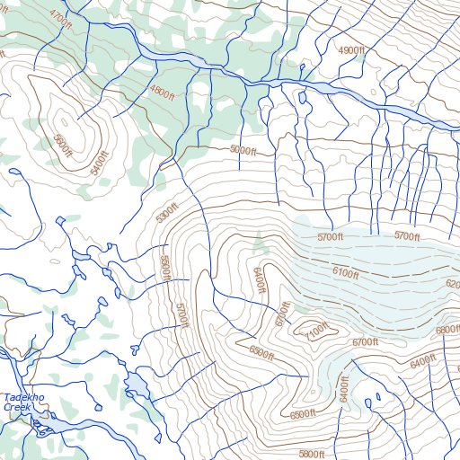 Mess Lake, BC (104G07 Toporama) Map by Natural Resources Canada ...