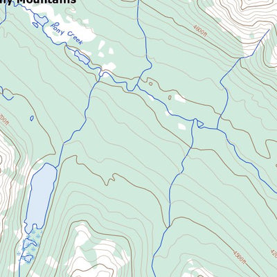 Pony Creek, YT (105F11 Toporama)