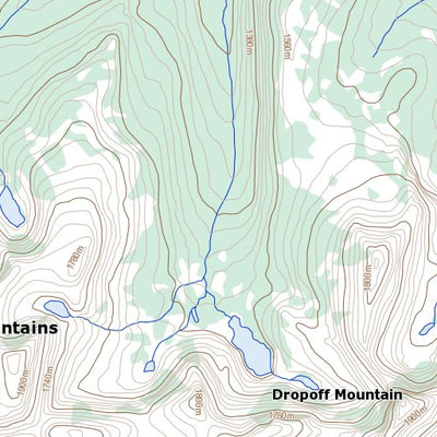 Crater Lake, YT (105F03 Toporama)