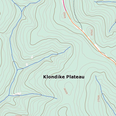 Swede Creek, YT (116B04 Toporama)