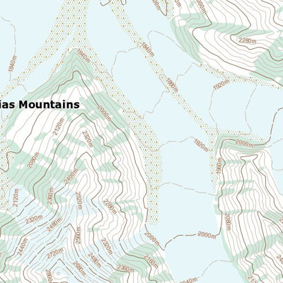 Kluane Glacier, YT (115B14 Toporama)