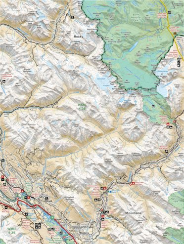 CRCR12 Blaeberry - Canadian Rockies Topo