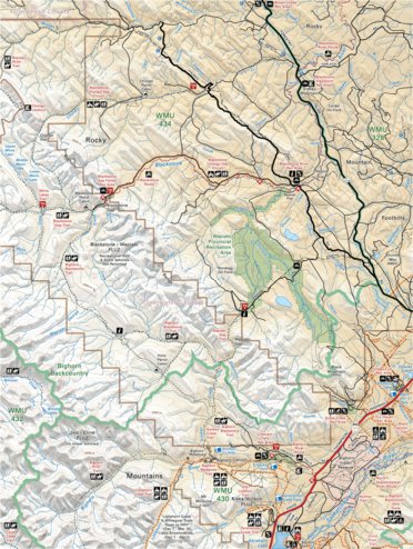 CRCR26 Wapiabi Provincial Park - Canadian Rockies Topo