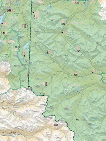 CRCR40 Sheep Creek - Canadian Rockies Topo