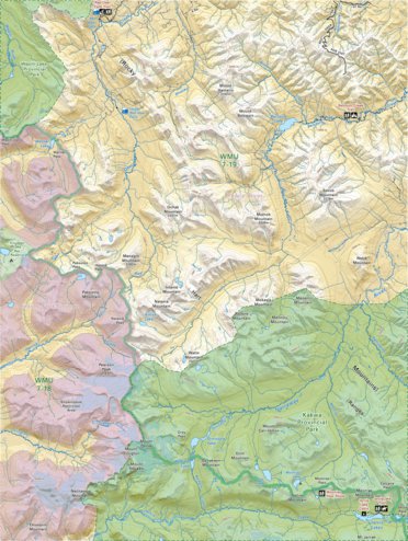 CRCR44 Kawka Provincial Park - Canadian Rockies Topo
