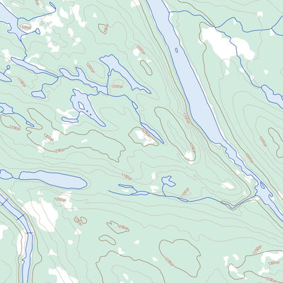 Lac Ninawawe, QC (024B09 Toporama)