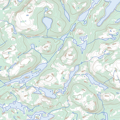 Lac Fleurange, QC (023L07 Toporama)