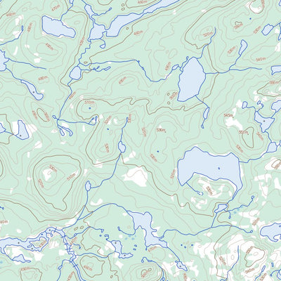 Lac Glandier, QC (023M02 Toporama)