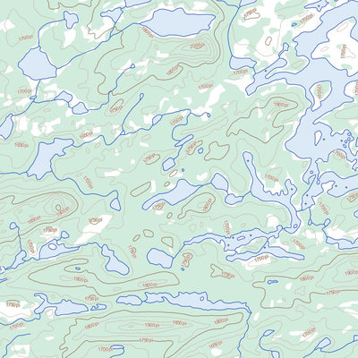 Lac Laribosière, QC (023E12 Toporama)