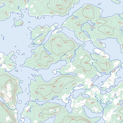 Lac Niaux, QC (023L02 Toporama)