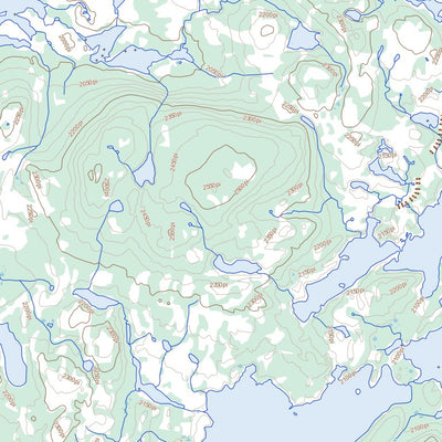 Lac Désilets, QC (023C13 Toporama)