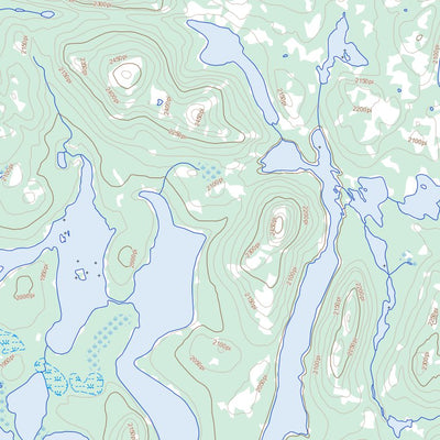 Lac Kerbodot, QC (023G05 Toporama)