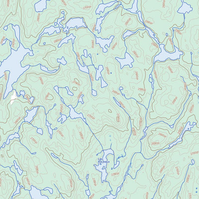 Lac À L'Argent, QC (022K12 Toporama)