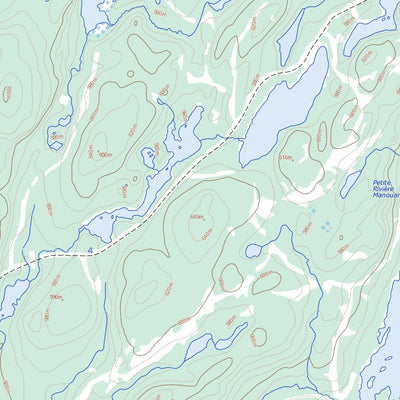 Lac Éluard, QC (022L07 Toporama)