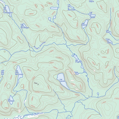 Lac Des Coeurs, QC (022C12 Toporama)