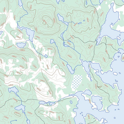 Lac Melonèze, QC (022E10 Toporama)