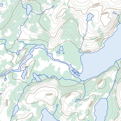 Staghorn Lake, NL (014E02 Toporama)