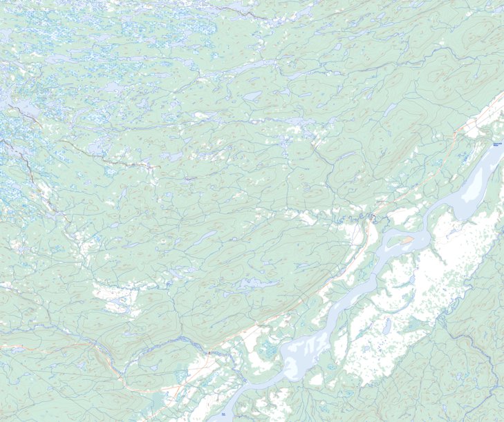 Pinus River, NL (013F03 Toporama) Map by Natural Resources Canada ...