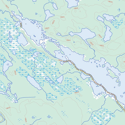 Senécal Lake, NL (013D03 Toporama)