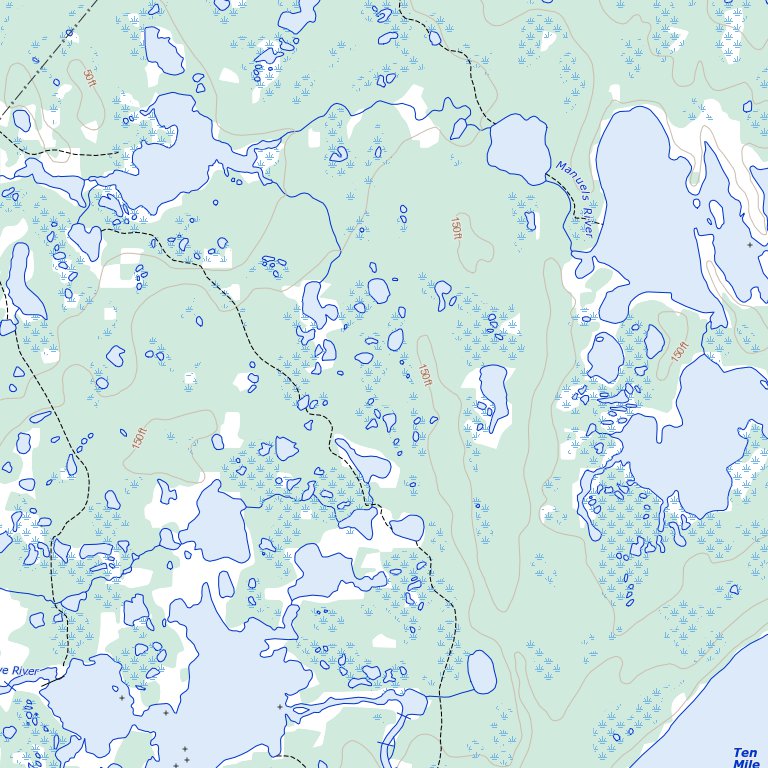 Brig Bay, NL (012P02 Toporama) Map by Natural Resources Canada | Avenza ...