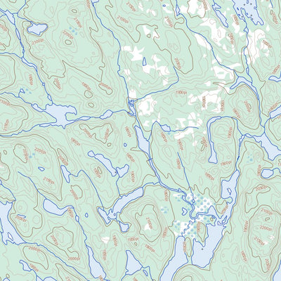 Lac Saumur, QC (012M07 Toporama)