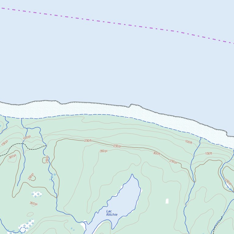 Lac Faure, QC (012E13 Toporama) Map by Natural Resources Canada ...