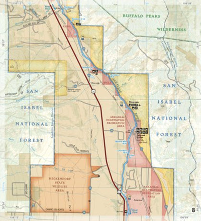 2303 Arkansas River Leadville to Salida (map 08)