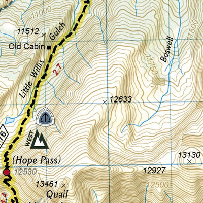 1203 Colorado Trail Collegiate Loop (map 09)