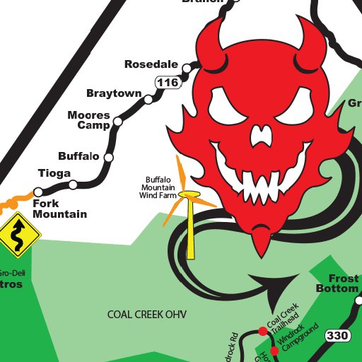 Devils Triangle Map Devils Triangle Map by Tail of the Dragon, LLC | Avenza Maps