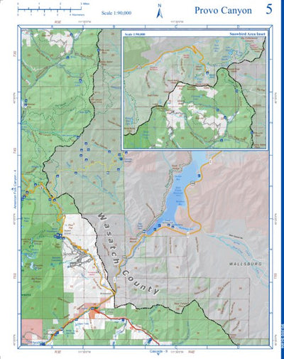 Provo Inset Map 05-Provo Canyon-UtahCounty Map by Utah County | Avenza Maps