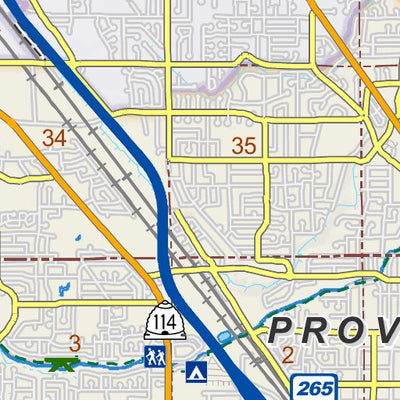 Provo Inset Map 08-Provo/Orem-UtahCounty Map by Utah County | Avenza Maps