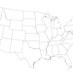 Conterminous US Map Outline