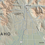 Big Wood River Fishing Map - Idaho