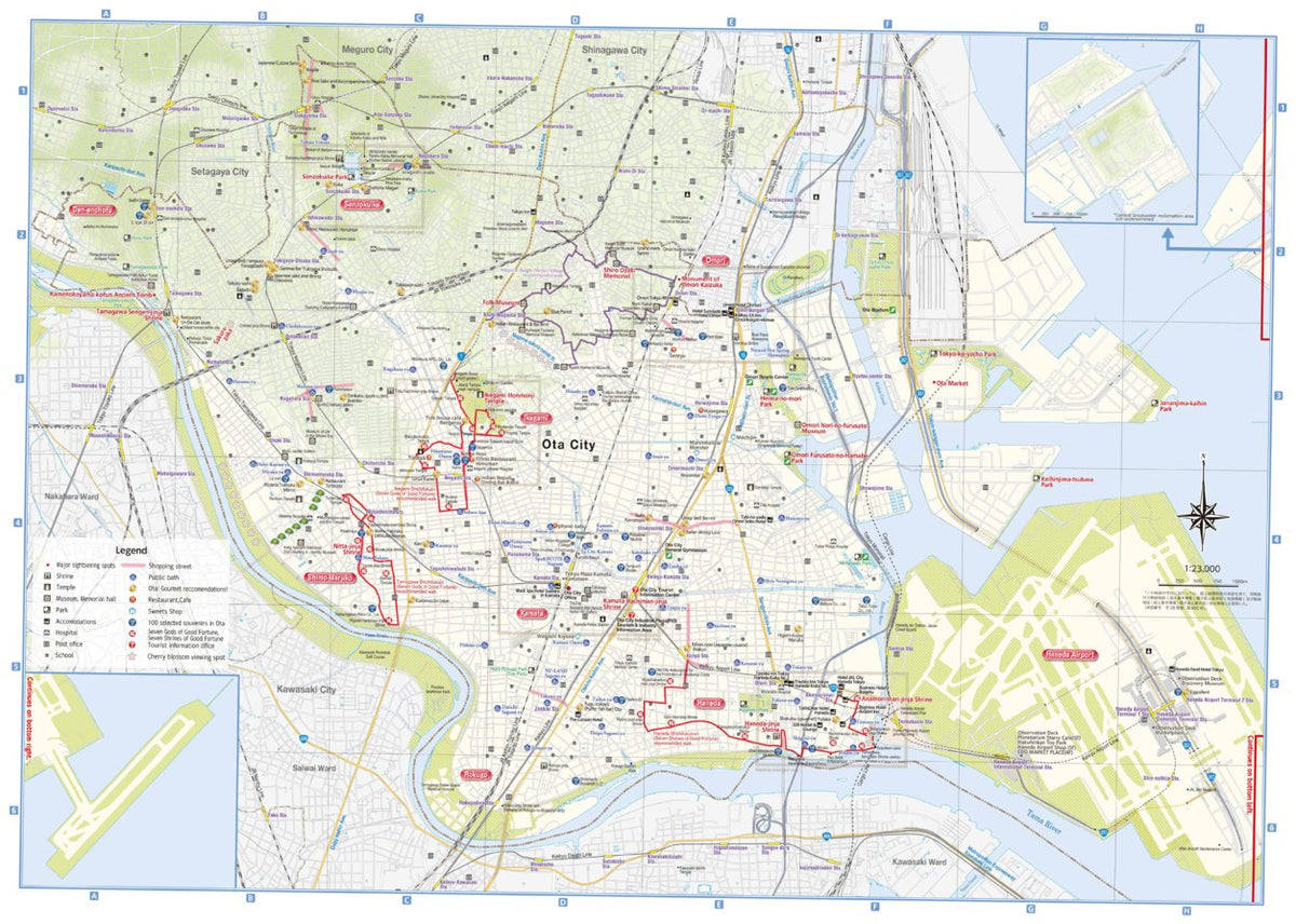 Ota City Guide Map (English) by Buyodo corp. | Avenza Maps